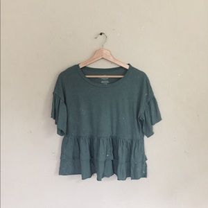 American Eagle Ruffled Tee